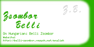 zsombor belli business card